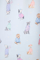 P.J. Salvage Doggone Cold Dog Print Pointelle Lounge Set | Blue-Haze