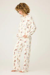 P.J. Salvage Ruff On The Range Dog Print PJ Set | Natural