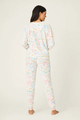 P.J. Salvage Ski Jammie Classics Fa La La PJ Set | Ivory