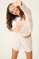 PJ Salvage Boyfriend Boxer Heart to Heart PJ Short Set