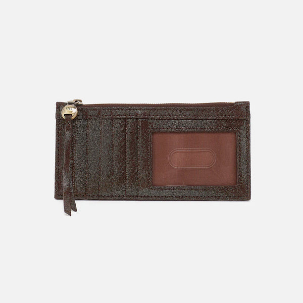 HOBO Carte Card Case Metallic Leather | Coffee Galaxy