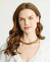 Susan Shaw Palmera Beaded Necklace | Garden Jasper