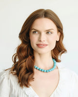 Susan Shaw Palmera Beaded Necklace | Turquoise