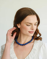 Susan Shaw Palmera Beaded Necklace | Blue Lapis