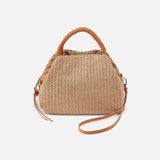 HOBO Darling Small Satchel | Meadow Woven Straw