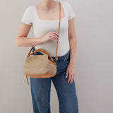 HOBO Darling Small Satchel | Meadow Woven Straw