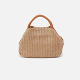 HOBO Darling Small Satchel | Meadow Woven Straw