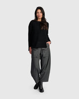 Alembika Atelier Herringbone Pants | Steel