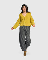 Alembika Teddy Boucle Cardigan | Sunflower