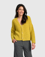 Alembika Teddy Boucle Cardigan | Sunflower