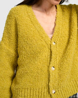 Alembika Teddy Boucle Cardigan | Sunflower