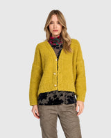 Alembika Teddy Boucle Cardigan | Sunflower