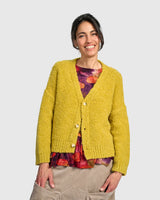 Alembika Teddy Boucle Cardigan | Sunflower