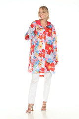 Oopéra Packable Lightweight Water Repellent Crinkle Rain Jacket | Flower Print
