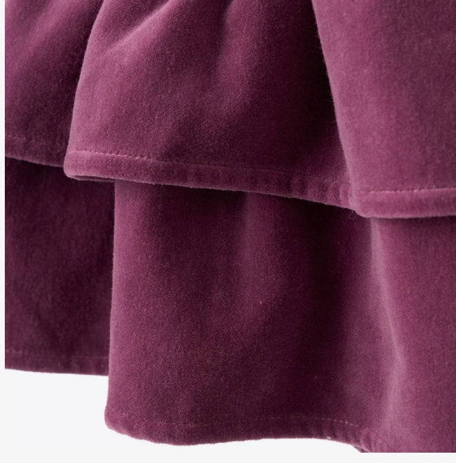 Elegant Baby Forest Family Sweater & Velveteen Jumper Skirt Dark Violet