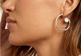 CXC Volute Hoop Earrings | Silver
