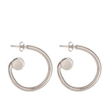 CXC Volute Hoop Earrings | Silver