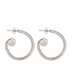 CXC Volute Hoop Earrings | Silver