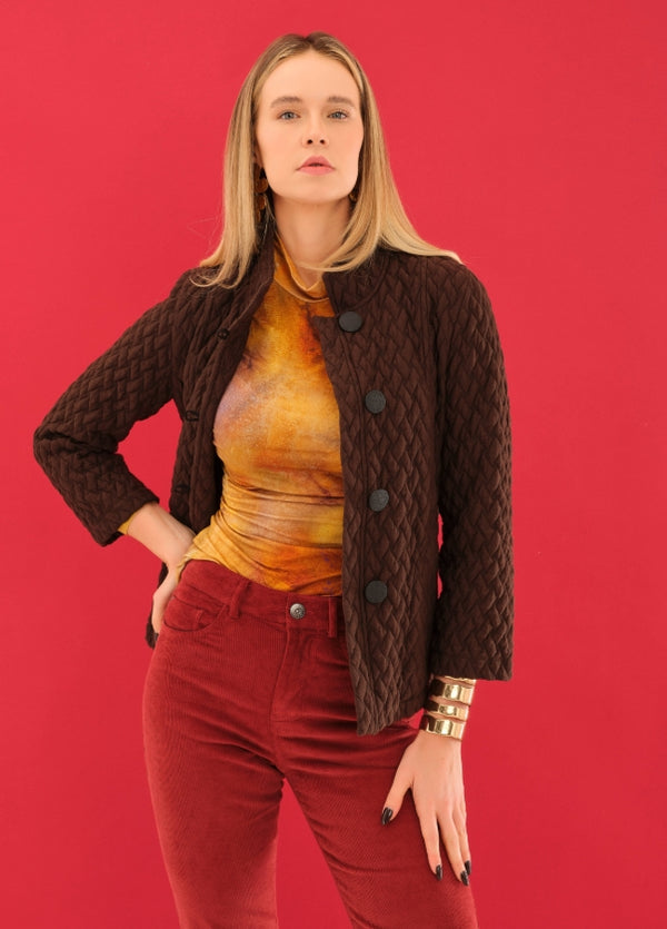 Dolcezza Knit Jacket | Brown