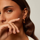 CXC Queen Hoop Earrings | Gold