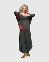 Alebmika Maisie Curve Top | Carbon/Dots