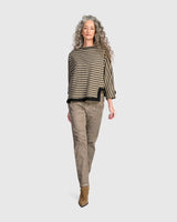 Alebmika Urban Ulla Pullover | Camel Stripe