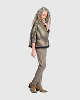 Alebmika Urban Ulla Pullover | Camel Stripe