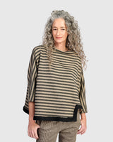 Alebmika Urban Ulla Pullover | Camel Stripe