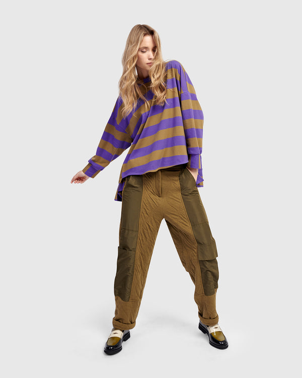Alembika Urban Pep Tee | Purple/Khaki