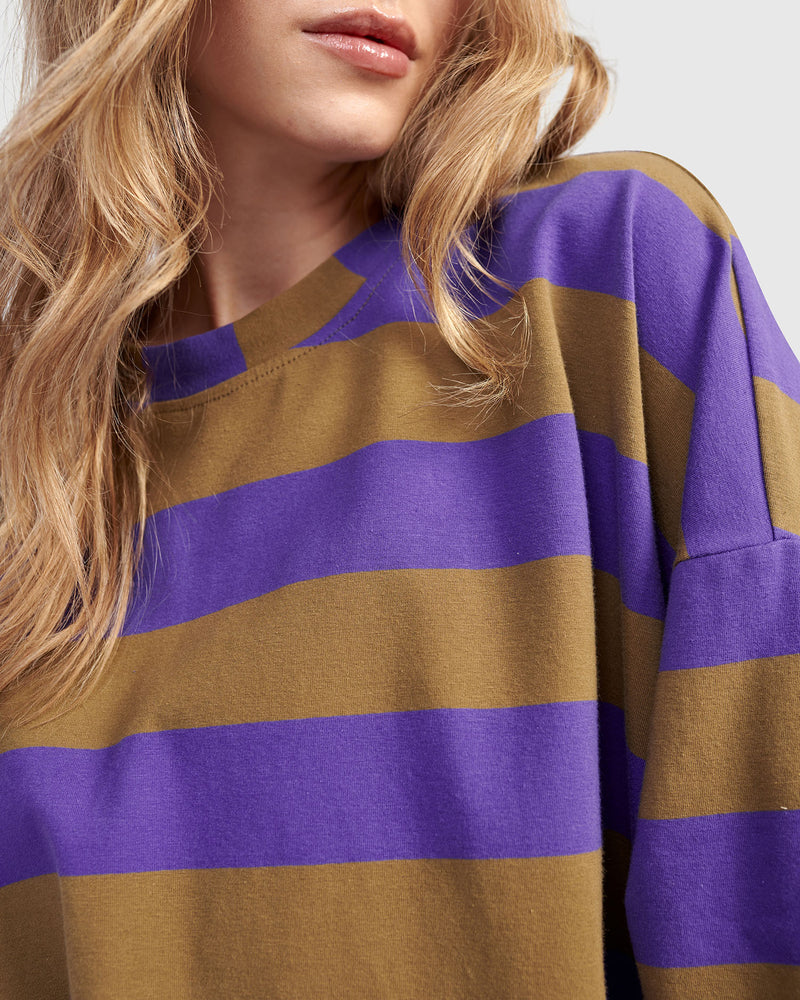 Alembika Urban Pep Tee | Purple/Khaki