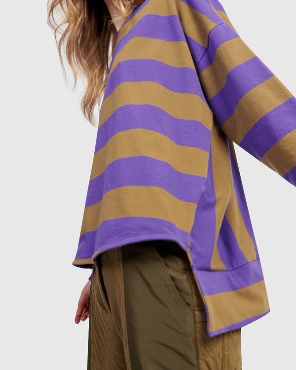 Alembika Urban Pep Tee | Purple/Khaki