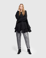 Alembika Metallic Boyfriend Jogger Jeans | Silver