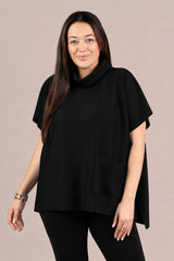 Sympli Cloud Pocket Pop Over | Black