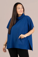 Sympli Cloud Pocket Pop Over | Cobalt