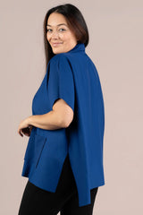 Sympli Cloud Pocket Pop Over | Cobalt