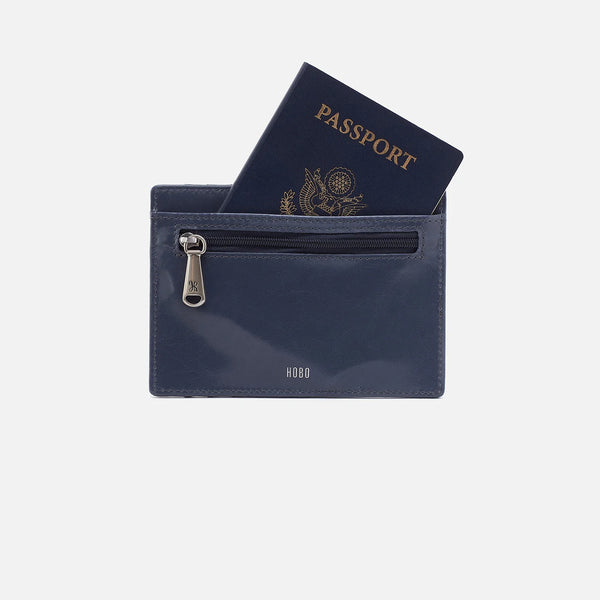 HOBO Euro Slide Card Case Blue Stone