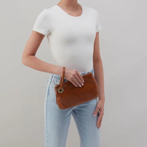 HOBO Daisy Daze Large Wristlet |Truffle