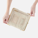 HOBO Lauren Clutch Wallet | Sand Shimmer