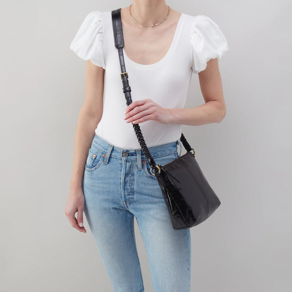 HOBO Lasso Medium Crossbody  | Black