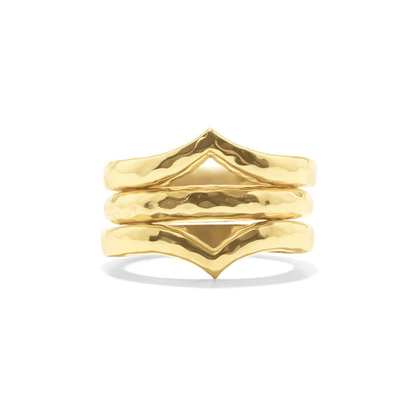 Capucine De Wulf Cleopatra Stacking Ring Set - Gold