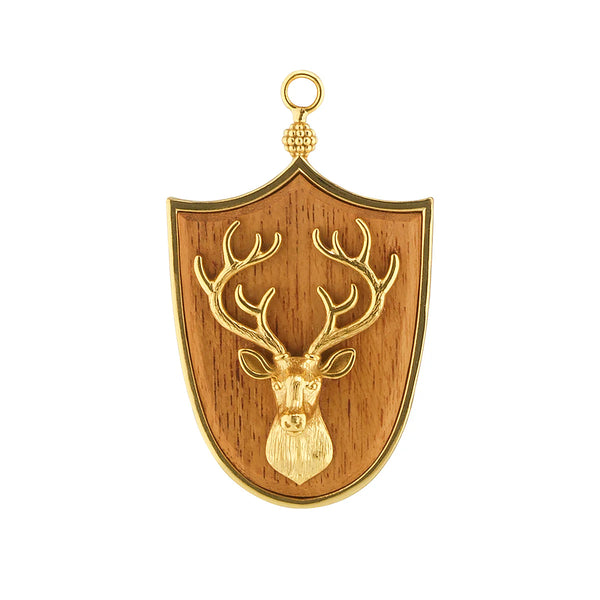 Capucine De Wulf Forest Walk Stag Pendant - Teak