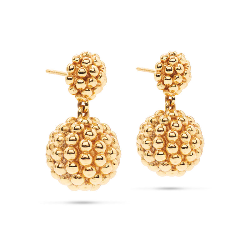 Capucine De Wulf Berry Double Drop Earrings - Gold