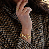 Capucine De Wulf Equestrian Snaffle Bit Link Cuff - Gold