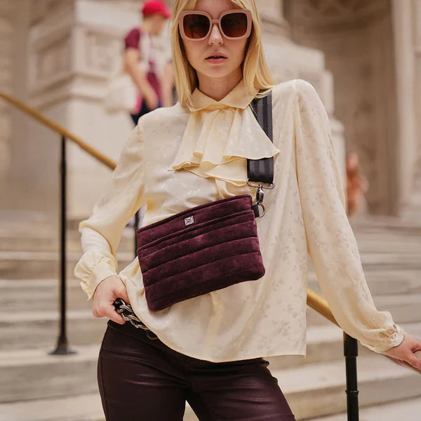 Think Royln Bum Bag 2.0 | Aubergine Luxe Suede