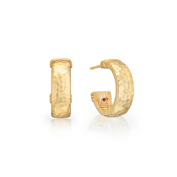 Capucine De Wulf Cleopatra Classic Small Hoop Earrings - Gold