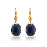 Capucine De Wulf Cleopatra Oval Drop Earrings - Blue Labradorite