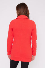 Dolcezza Funnel Neck Sweater Style 73210 Red
