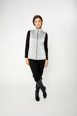 Dolcezza Woven Vest-Silver