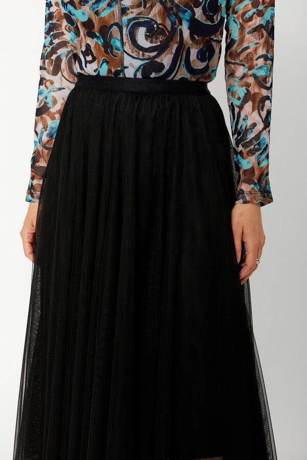 Dolcezza Knit Skirt-Black