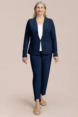 Sympli Drop Ankle Pant | Navy